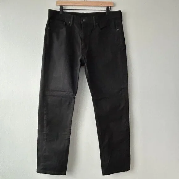 Levi's 541 Black Athletic Taper Jeans Black Stretch Denim Men's Size 34/32 - Picture 2 of 9